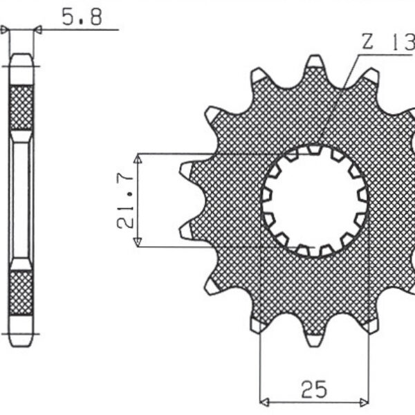 Sunstar JT Zębatka napędowa – SUZUKI GS500E (JTF565.16) (… (1989-1993)