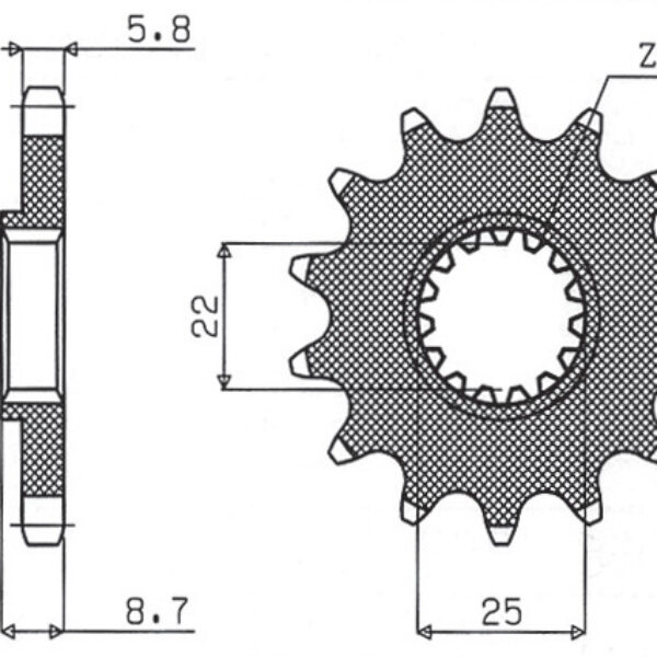 Sunstar JT Zębatka napędowa – KTM SX/EXC (JTF1901.12) (ŁA… (1991-2025)