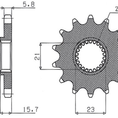 Sunstar JT Zębatka napędowa - YAMAHA XT 600 (1987-2003) - SUN37215