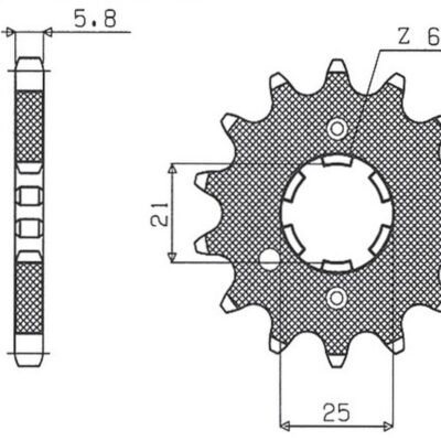 Sunstar JT Zębatka napędowa - DUCATI MONSTER 900 (JTF736.... (2000-2002)
