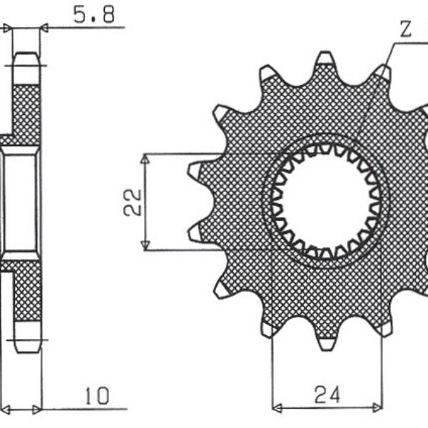Sunstar JT Zębatka napędowa – BMW F 650 (1994-2013) – SUN38615