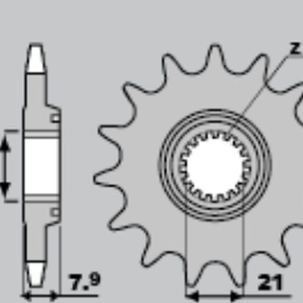 Sunstar JT Zębatka napędowa – HONDA CRF 250R (JTF1344.13)… (2018-2023)