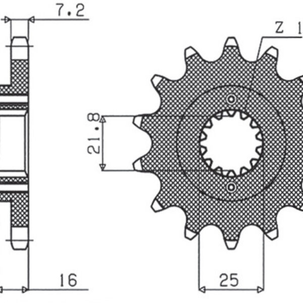 Sunstar JT Zębatka napędowa – DUCATI 796/916/944/996 (-1)… – SUN41514