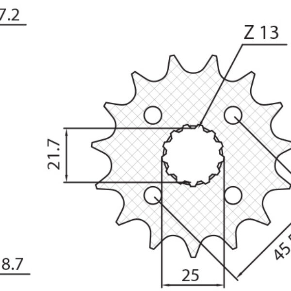 Sunstar JT Zębatka napędowa – KAWASAKI Z 1000 (JTF1537.15… (2007-2016)