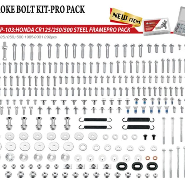 Komplet Śrub PRO PACK Factory 2T (Duży) Honda CR 125/250/500 ’85-’01 | Accel