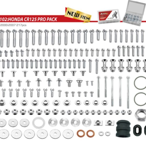Komplet Śrub PRO PACK Factory 2T (Duży) Honda CR 125 ’00-’07 | Accel