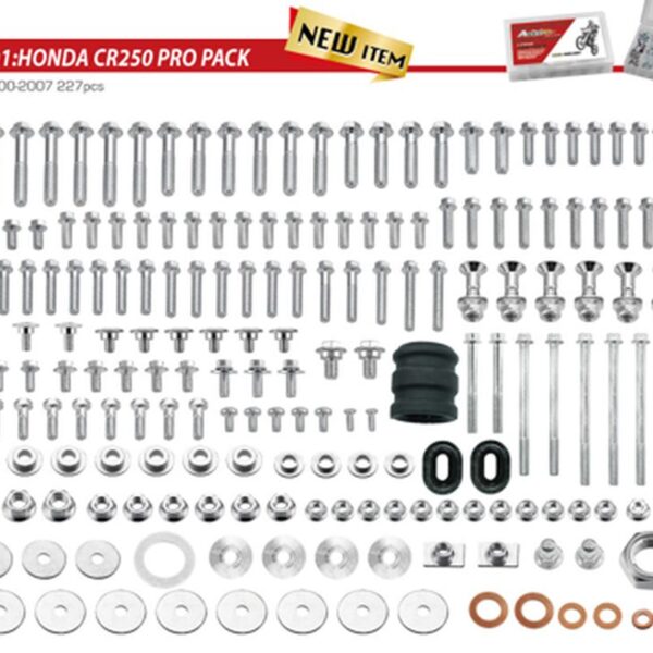 Komplet Śrub PRO PACK Factory 2T (Duży) Honda CR 250 ’00-’07 | Accel