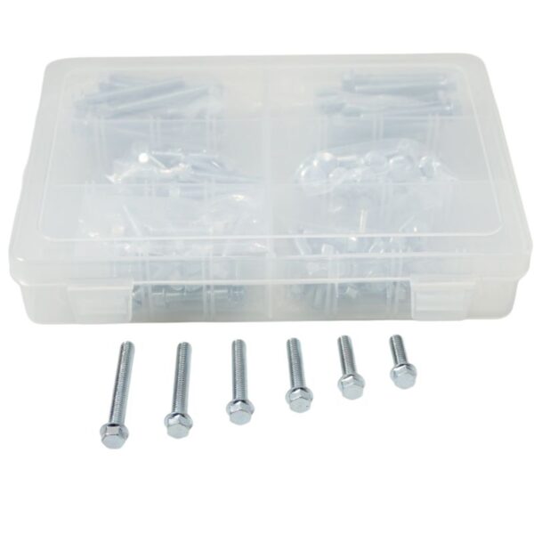 Komplet (Zestaw) Śrub Kołnierzowych M6 z Płaskim Łbem BEZ Oznaczeń (120 Szt.) | Accel