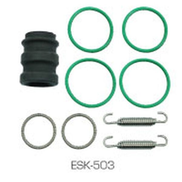 Zestaw Uszczelnień Wydechu 2T (Sprężyny, ORINGI i TULEJA Gumowa) KTM 125/150/200 ’00-’10, Husqvarna TC/TE 125 ’14-, TE 150 ’17- | Accel