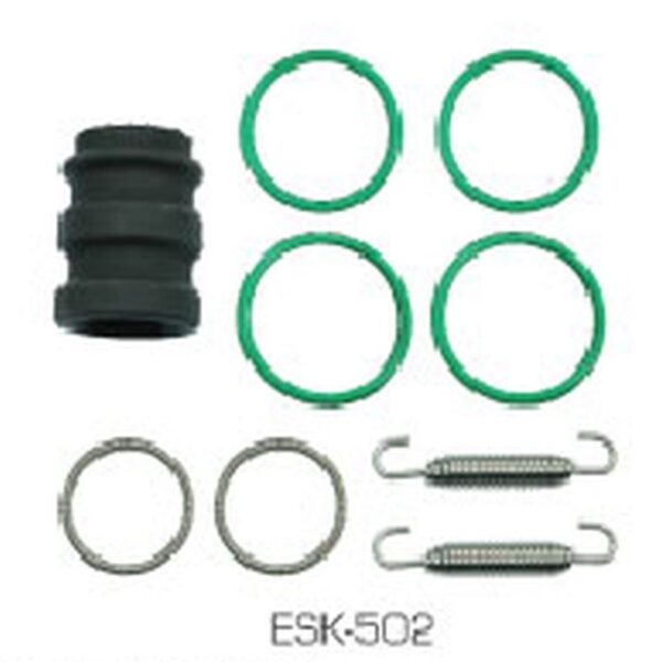 Zestaw Uszczelnień Wydechu 2T (Sprężyny, ORINGI i TULEJA Gumowa) KTM SX 65/85 ’02-, SX 105 ’04-’11, Husqvarna TC 65 ’17-, TC 85 ’14- | Accel