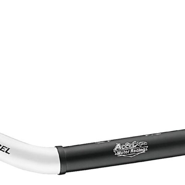 Kierownica Aluminiowa 28, 6 MM Taper MX Wzór Yamaha YZ Wysoka (7075-T6) Ergal Dwukolorowa Biały+Czarny (Szer. 803MM, WYS. 92MM) | Accel