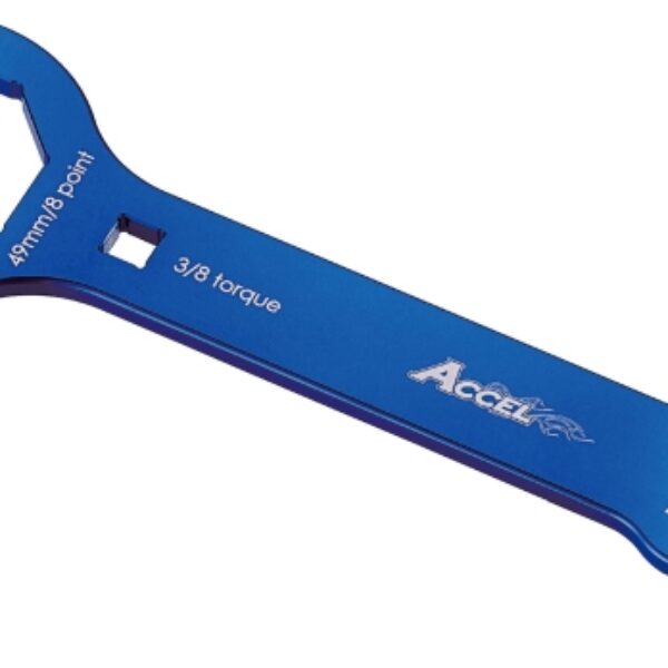 KLUCZ DO Serwisu Zawieszeń Przednich KAYABA (KYB) Dwukomorowych Olejowych ORAZ Powietrznych 48U/48PSF, PSF2 AIR DO Rozkręcania Górnej Ośmiokątnej Nakretki 49MM Honda, Kawasaki, Suzuki, Yamaha, Husqvarna (FCW02) (FCW-02) | Accel