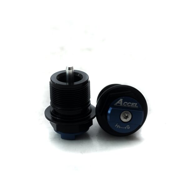 Korek Dolny Amortyzatora Przedniego z Regulacją KTM SX 125/ 150 ’16-20, SX 250 ’17-20, SXF 250/ 450 ’16-20, Husqvarna TC 125/250 ’17-20, FC 250/450 ’17-20, FX 350/450 ’17-20, TX 300 14-20 Kolor Niebieski (Kpl.-2Szt.) – | Accel