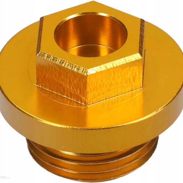 KOREK WLEWU OLEJU Kawasaki KXF 250/450 ’04-’18, Suzuki RMZ 250 ’04-’06 Kolor Złoty (Gwint M18X1, 5) | Accel