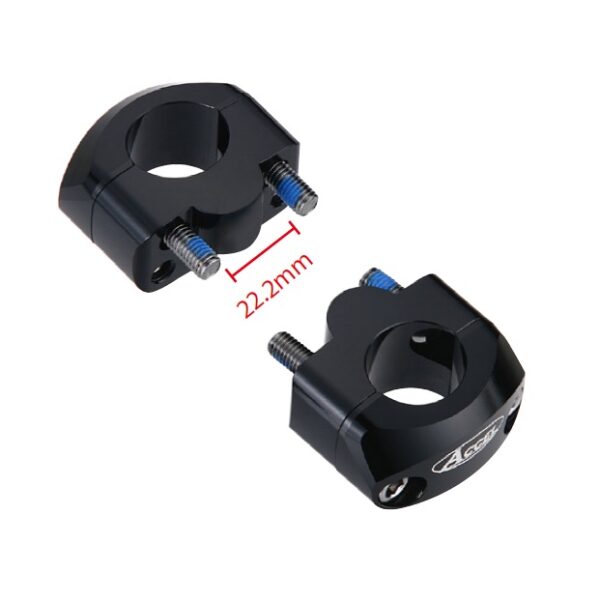 Mocowanie/Podwyżki Kierownicy (DÓŁ-22, 2/GÓRA-22,2MM) Wys. 20MM Kolor CZARNY (BM-34BK22/22) (BM-34BK22/22) | Accel