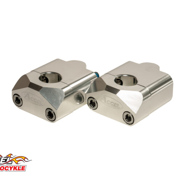 Mocowanie/Podwyżki Kierownicy (DÓŁ-22, 2/GÓRA- 22,2MM) Wys. 35MM Kolor Srebrny (BM-09SV22/22) | Accel