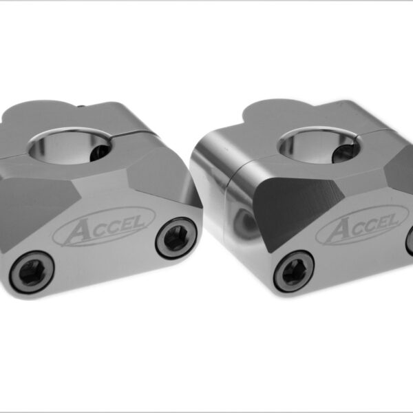 Mocowanie/Podwyżki Kierownicy (DÓŁ-22, 2/GÓRA-22,2MM) Wys. 20MM Kolor Srebrny (BM-01SV22/22) | Accel