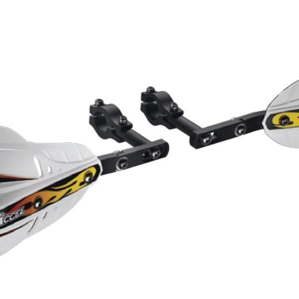 Osłony RĄK (HANDBARY) z Mocowaniem Aluminiowym ENDURO 22MM (Hg- Kolor Czarny, Sd- Kolor Czarny) | Accel