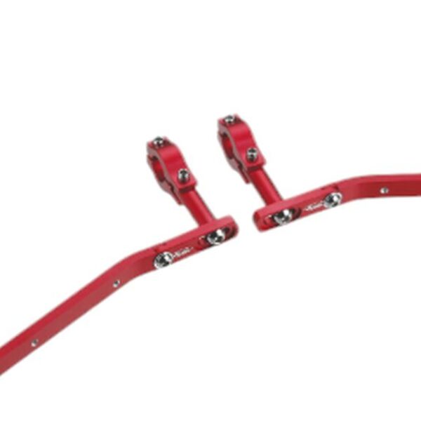 Osłony RĄK (HANDBARY) z Mocowaniem Aluminiowym ENDURO 22MM Kolor Czerwony (Bez Plastikowej Osłony SD02) | Accel