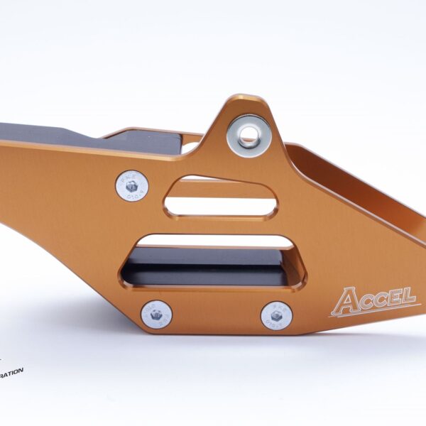 Prowadnica Łańcucha KPL. KTM SX85 ’15-’17, EXC/EXCF ’14-’17, Kolor Pomarańczowy (Aluminiowa) | Accel