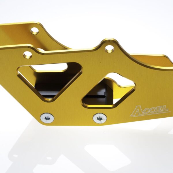 Prowadnica Łańcucha KPL. Yamaha YZ ’97-’07, YZF ’98-’06, Suzuki RMZ 250 ’07-’16, RMZ 450 ’05-’16, DRZ 400 Kolor Złoty | Accel