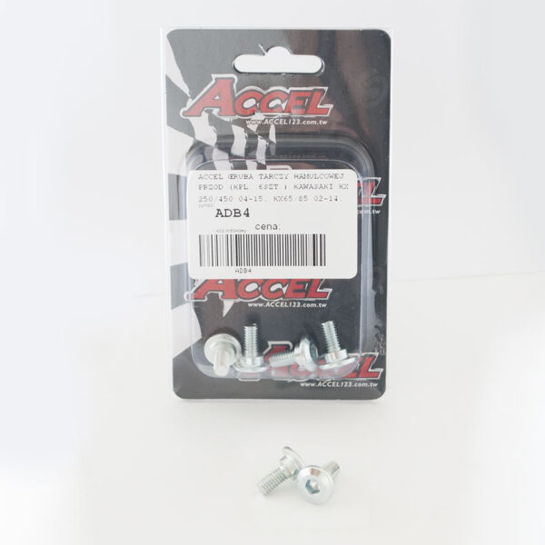 Śruby Tarczy Hamulcowej Przód (KPL. 4Szt.-M6) Kawasaki KXF 250/450 ’04-’18, KX 65/85 ’02-’16, KX 125/250 ’04-’14 Tył KX 65/85 ’02-’18 | Accel