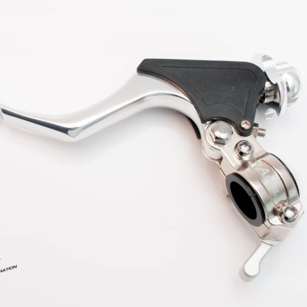 Uchwyt Dźwigni Sprzęgła Kompletny + HOT Start Uniwersalny (Kuty) Kolor Tytanowy (3 Pozycje Dźwigni) (CL-02T) | Accel