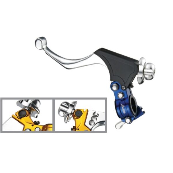 Uchwyt Dźwigni Sprzęgła Kompletny + HOT Start Uniwersalny (Kuty) Kolor Niebieski (3 Pozycje Dźwigni) (CL-02BL) | Accel