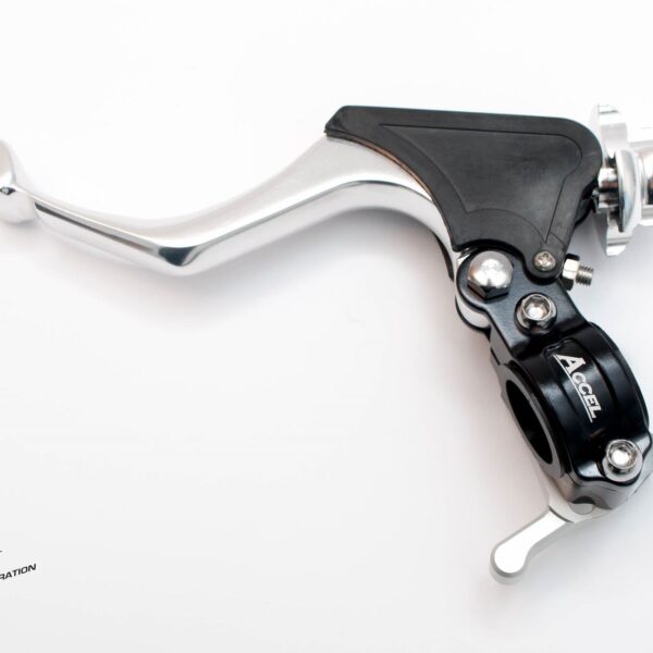 Uchwyt Dźwigni Sprzęgła Kompletny + HOT Start Uniwersalny (Kuty) Kolor Czarny (3 Pozycja Dźwigni) (CL-02BK) | Accel