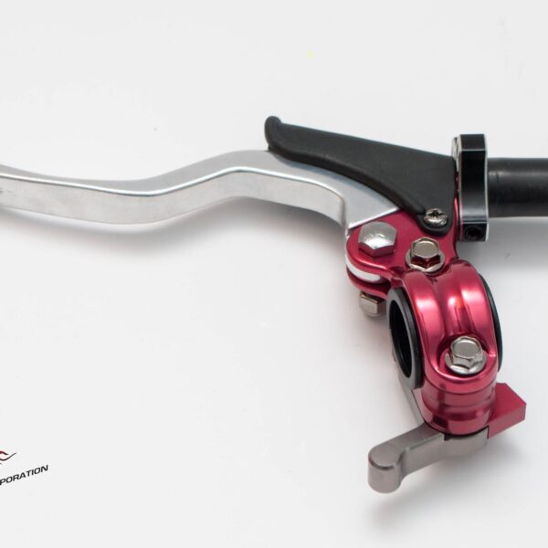 Uchwyt Dźwigni Sprzęgła Kompletny + HOT Start Uniwersalny Kolor Czerwony (CL-06RD) | Accel