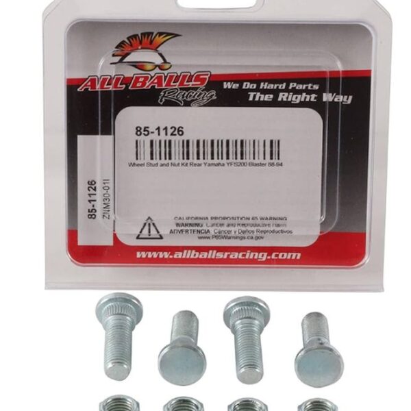 All Balls Szpilki i nakrętki kół – YAMAHA YFS 200 BLASTER – PA… (… – 85-1126