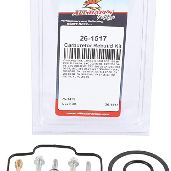 Zestaw Naprawczy Gaźnika KTM EXC 125/200 98-05, EXC 250/300 00-03, EXC380 00-02 | All Balls