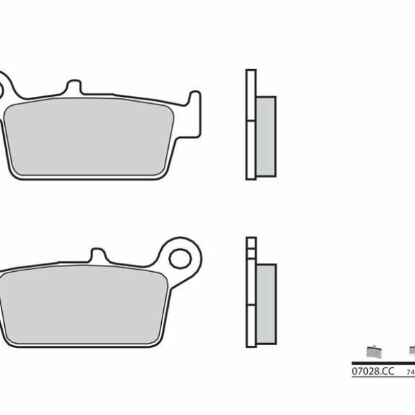 Brembo Klocki hamulcowe – 07028