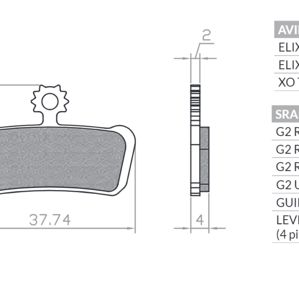 Brenta Klocki hamulcowe – BR225
