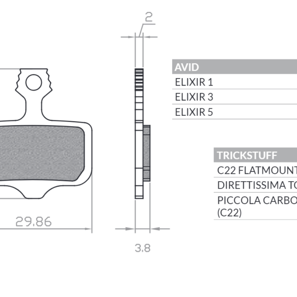 Brenta Klocki hamulcowe – BR20PT