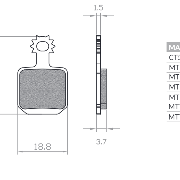 Brenta Klocki hamulcowe – BR127