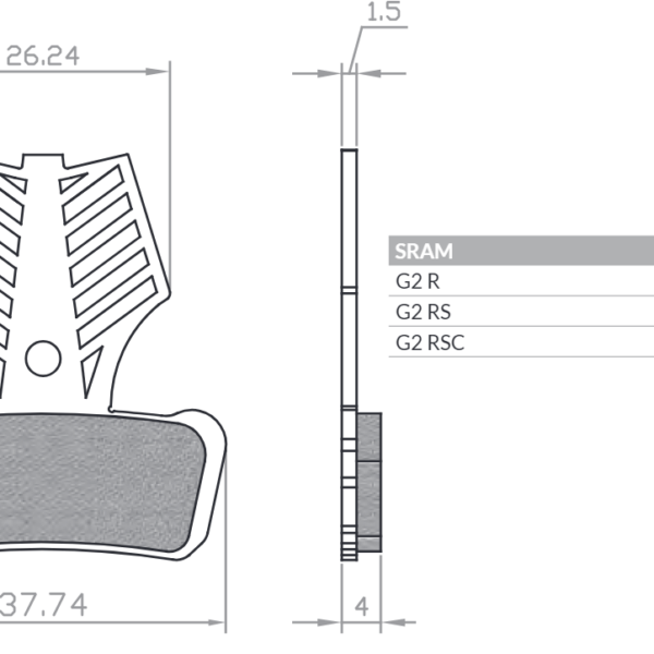 Brenta Klocki hamulcowe – BR525