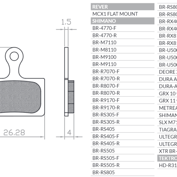 Brenta Klocki hamulcowe – BR428