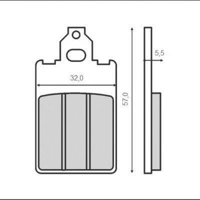 Brenta Klocki hamulcowe - PIAGGIO 50 FREE (1997-2003)