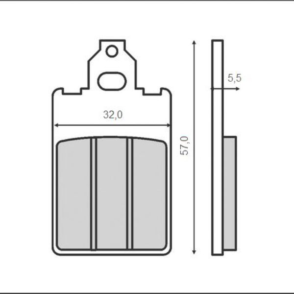 Brenta Klocki hamulcowe – PIAGGIO 50 FREE (1997-2003)