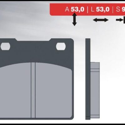 Brenta Klocki hamulcowe - KAWASAKI ZXR/ZZR/ZRX/ZX TYŁ