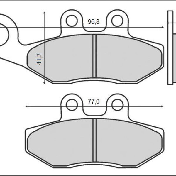 Brenta Klocki hamulcowe – DERBI PRZÓD