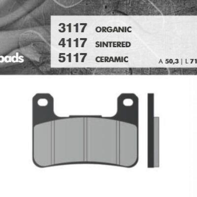 Brenta Klocki hamulcowe - SUZUKI GSXR/VZR/M1800