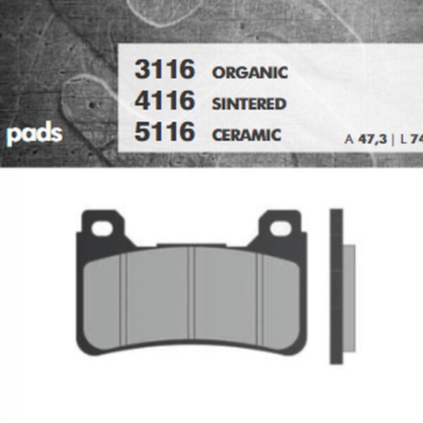 Brenta Klocki hamulcowe – HONDA CB/CBR/VFR PRZÓD
