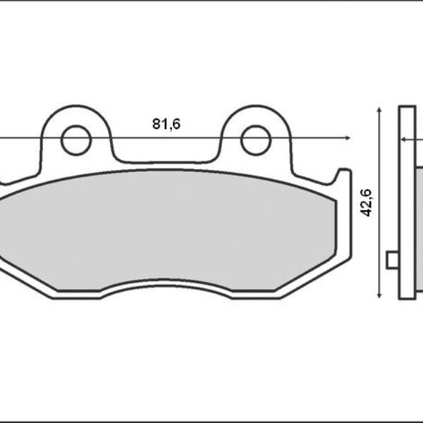 Brenta Klocki hamulcowe – SUZUKI AN 250 (1998-2009)