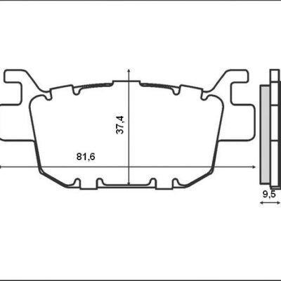 Brenta Klocki hamulcowe - BR3082