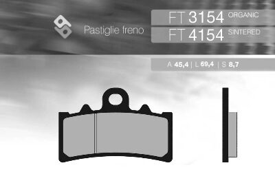 Brenta Klocki hamulcowe - KTM DUKE 125/200/390 PRZÓD... (2011-2016) - BR4154