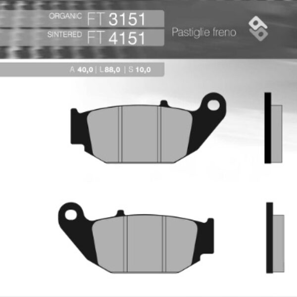Brenta Klocki hamulcowe – HONDA CRF 250LD TYŁ (FT 3151) (2013-2016)