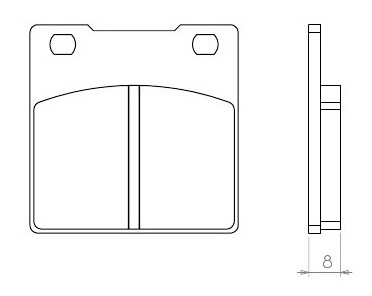 Brenta Klocki hamulcowe - SUZUKI GS/GSX/GSF/GSXR/RF/S...