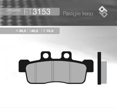 Brenta Klocki hamulcowe - YAMAHA NXC 125 CYGNUS PRZÓD... (2007-2010)